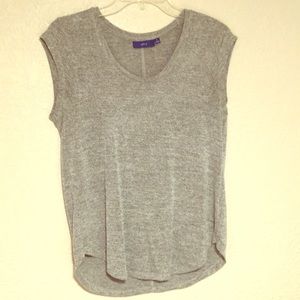 Dark and light gray Blouse with partial sleeves